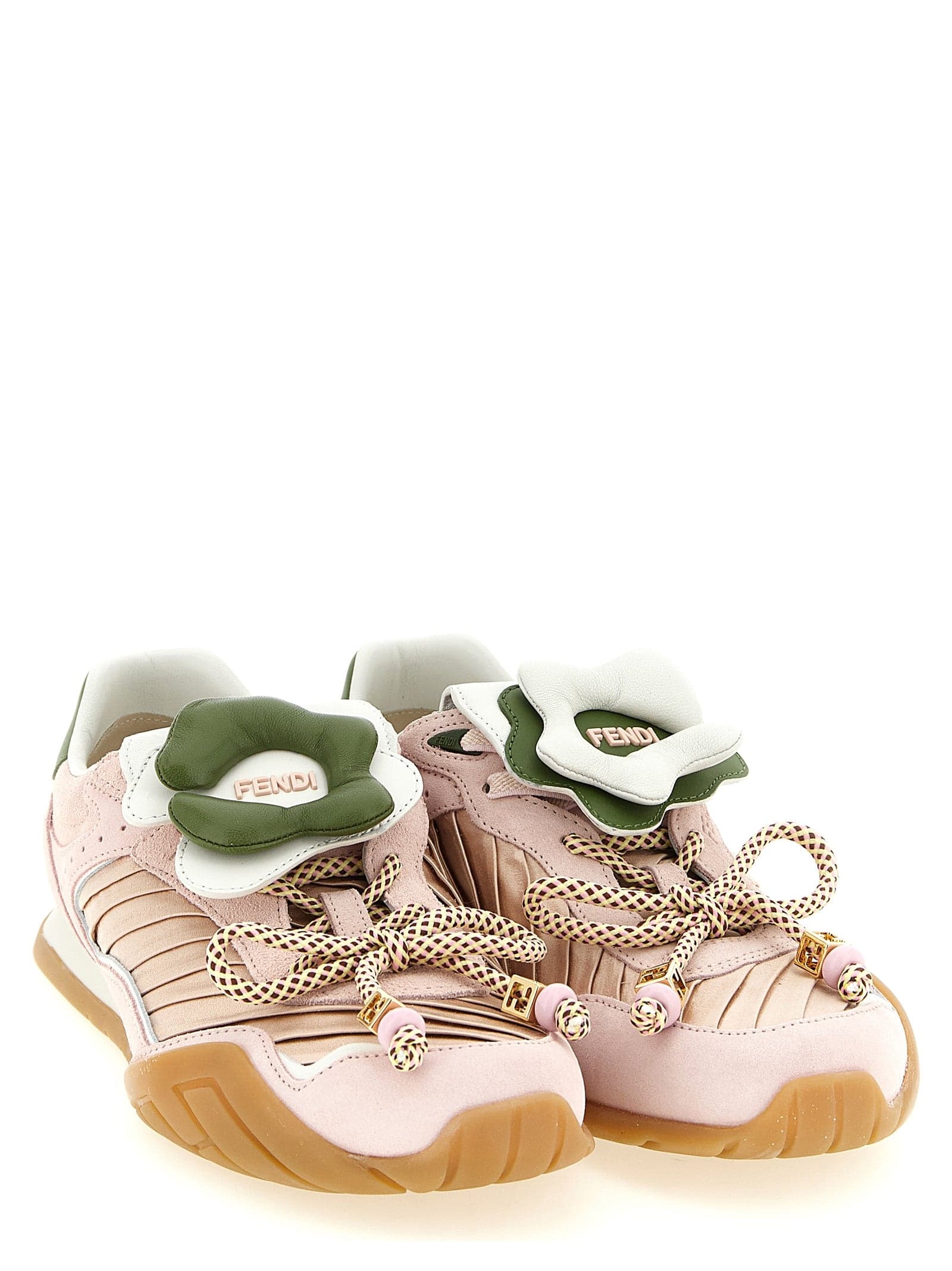 Fendi Multicolor Calfskin Athletic Sneakers - 2