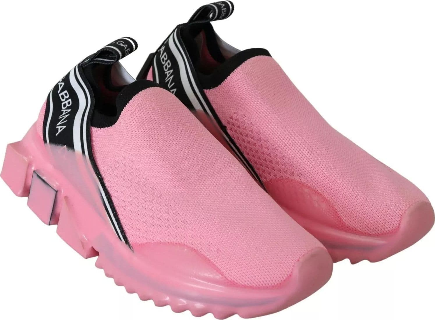 Dolce & Gabbana Pink Low Top Sorrento Sneakers Slip On Casual Shoes - 4