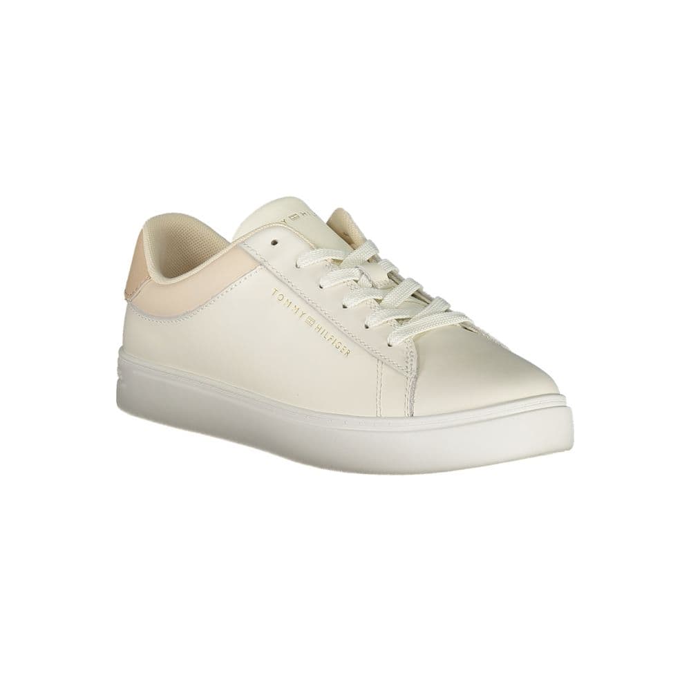 Tommy Hilfiger Beige Polyurethane Women Sneaker - 2