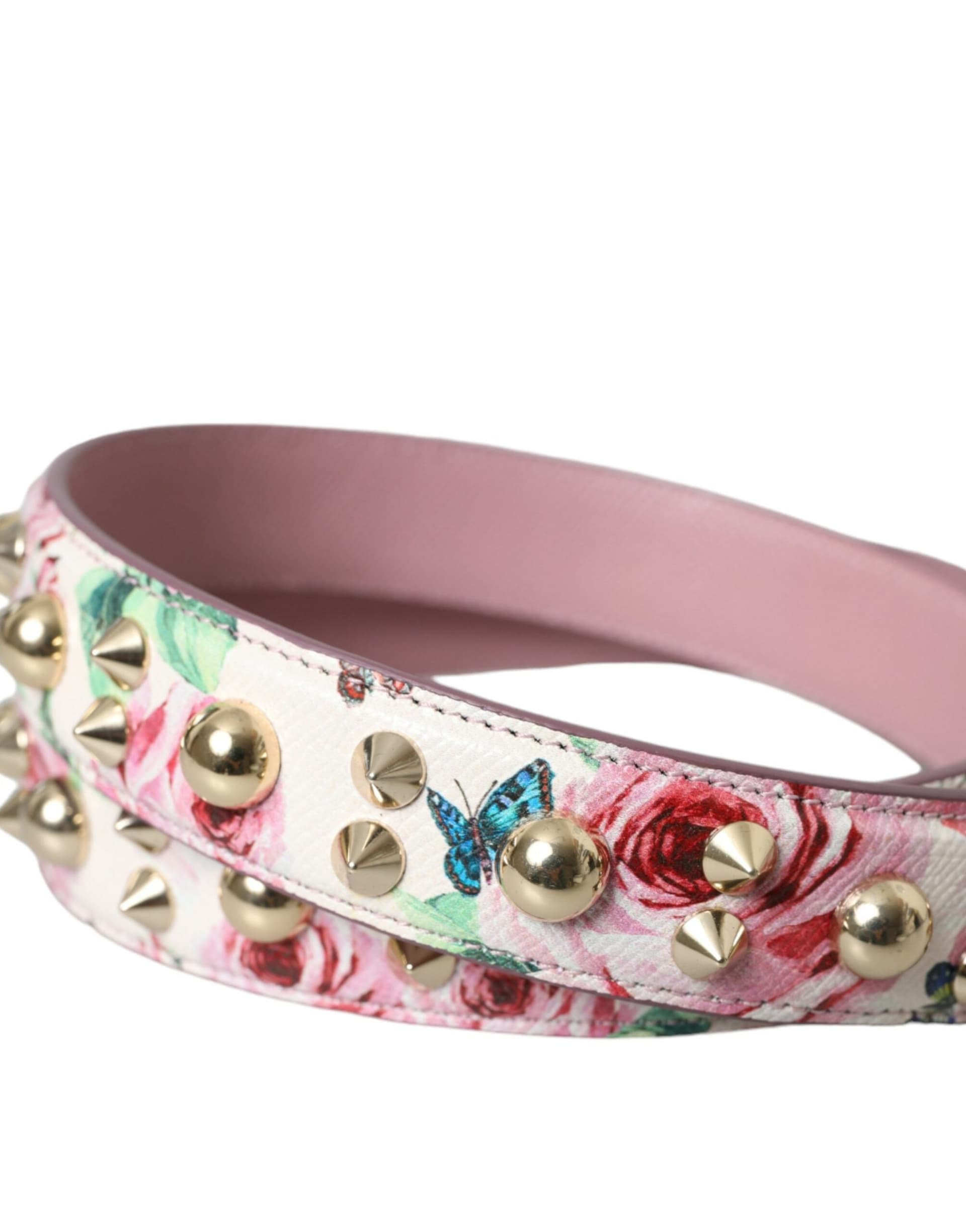 Dolce & Gabbana Pink Floral Handbag Accessory Shoulder Strap - 2