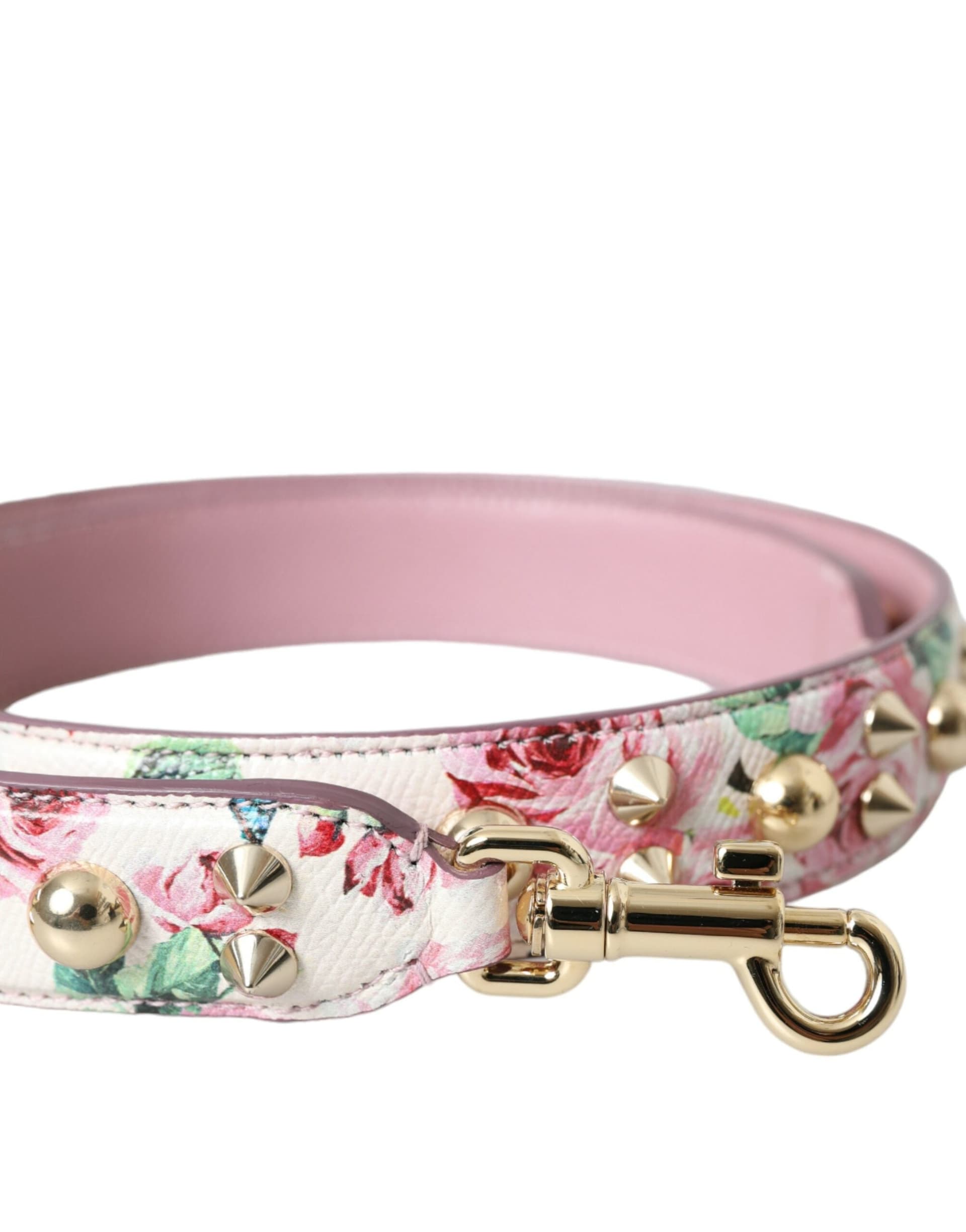 Dolce & Gabbana Pink Floral Handbag Accessory Shoulder Strap - 5
