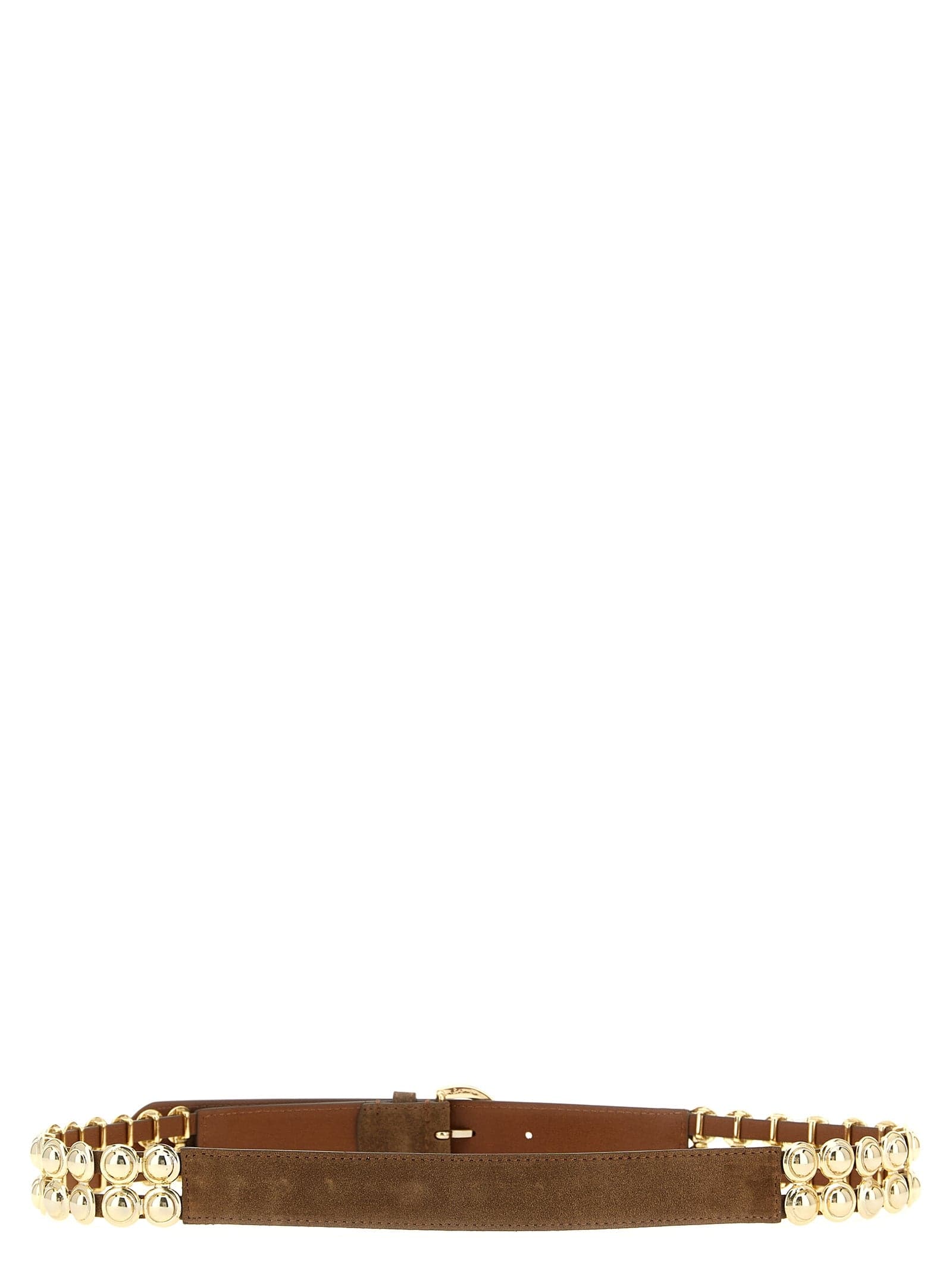 PINKO Brown Lamb Leather Regular Belt - 2