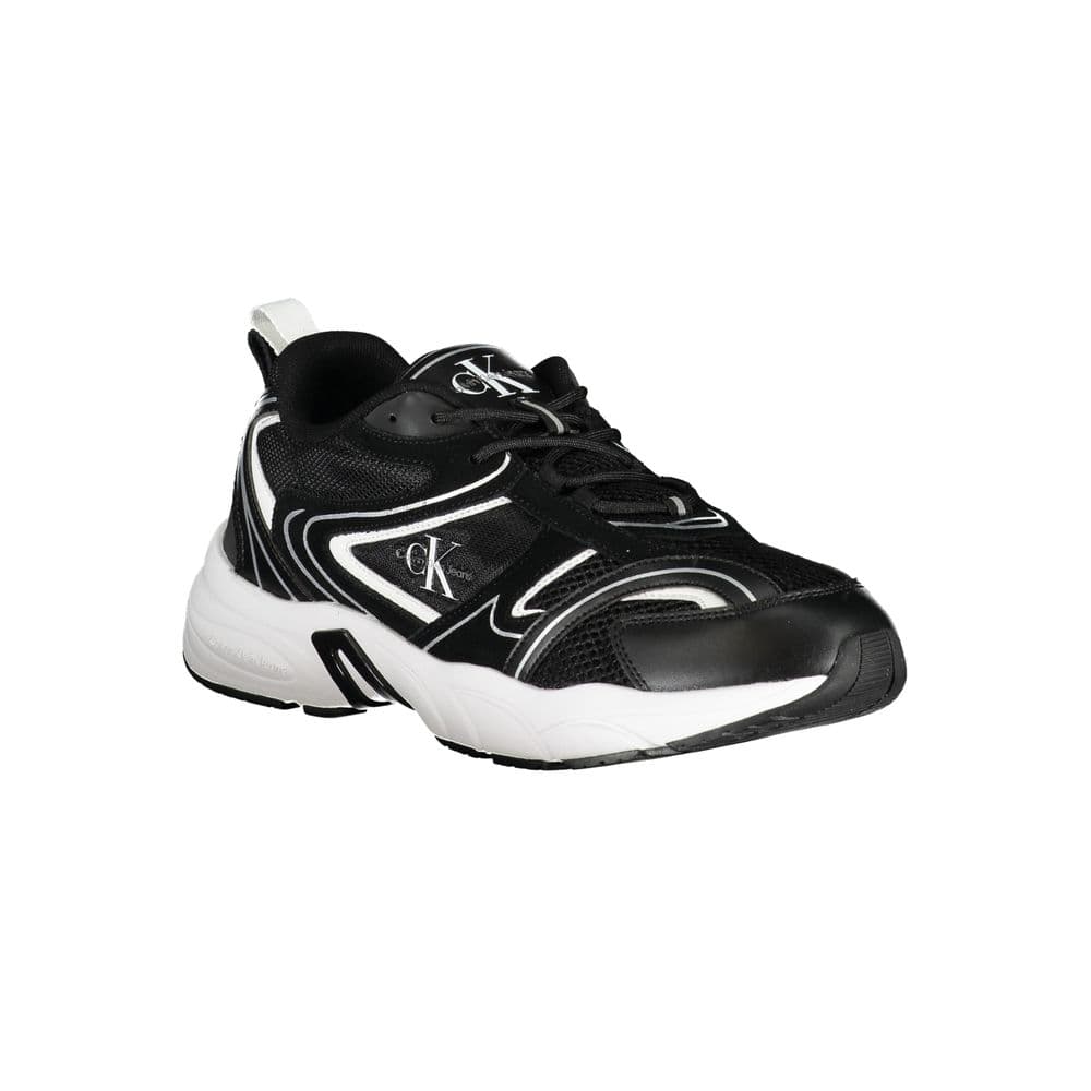 Calvin Klein Black Polyurethane Men's Sneaker - 2