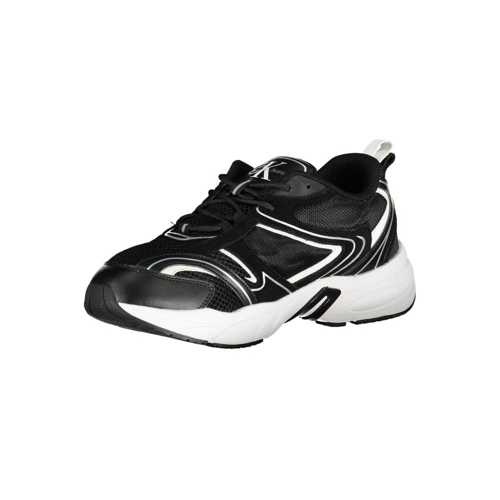 Calvin Klein Black Polyurethane Men's Sneaker - 3