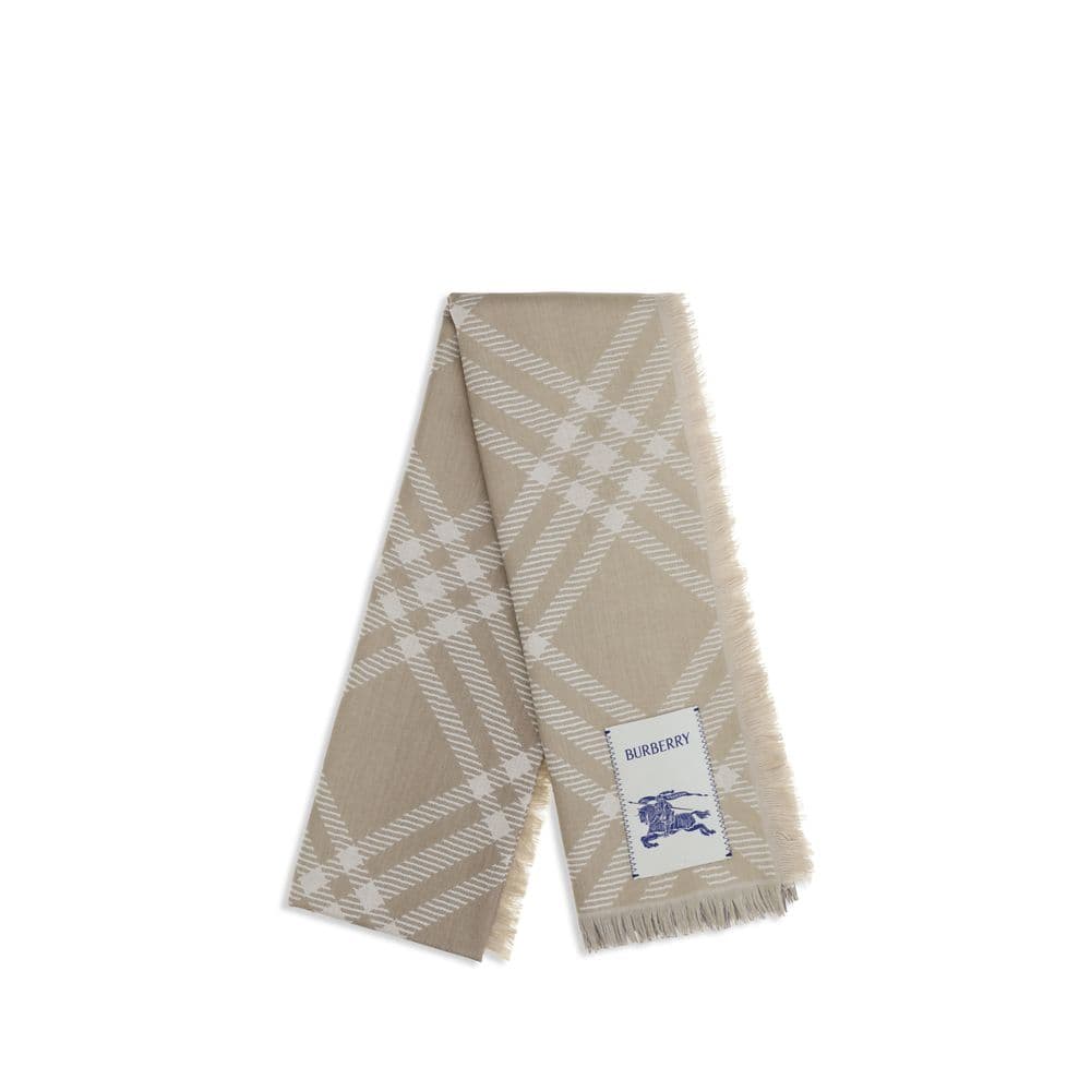 Burberry Beige Wool Oves Aries Scarf - 2