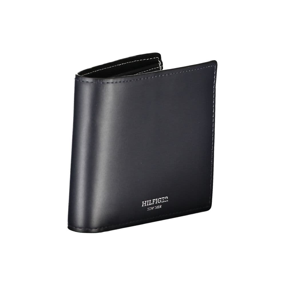 Tommy Hilfiger Blue Leather Men Wallet - 3