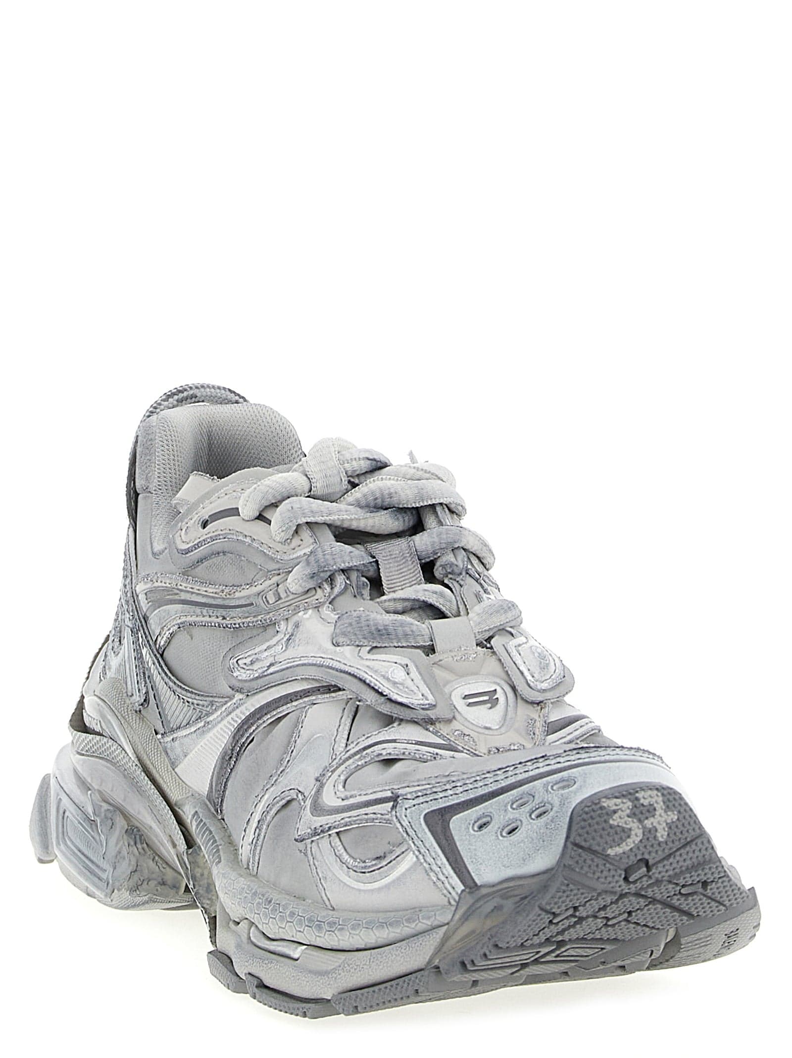Balenciaga Gray Polyethylene Athletic Sneakers - 2