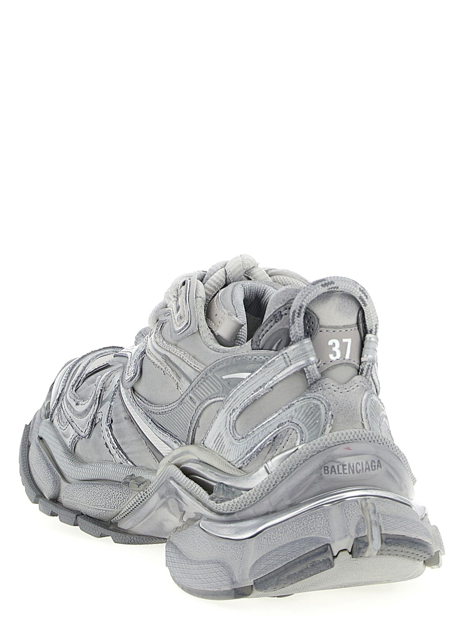 Balenciaga Gray Polyethylene Athletic Sneakers - 3