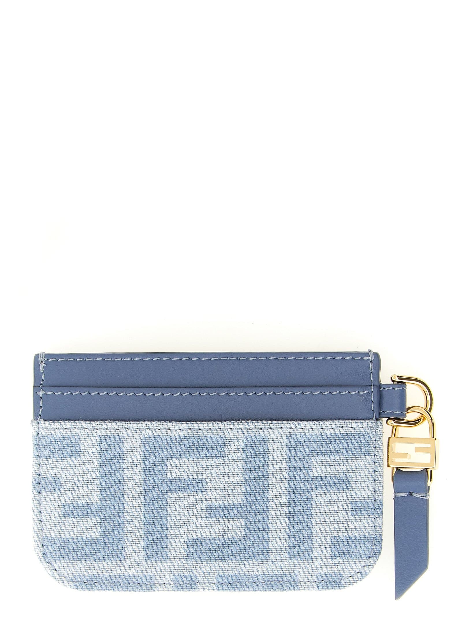 Fendi Blue Cotton Cardholder - 2