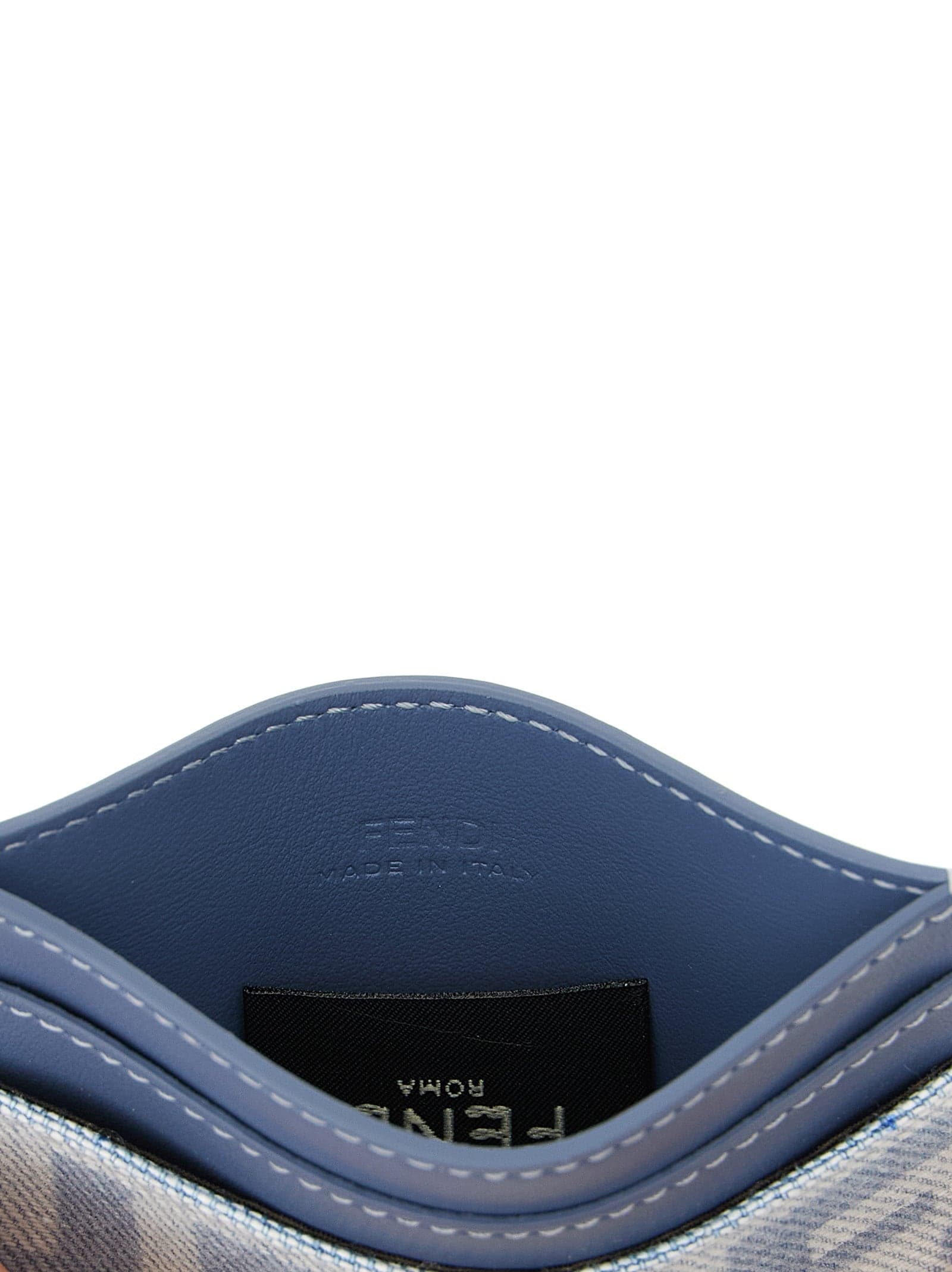 Fendi Blue Cotton Cardholder - 3