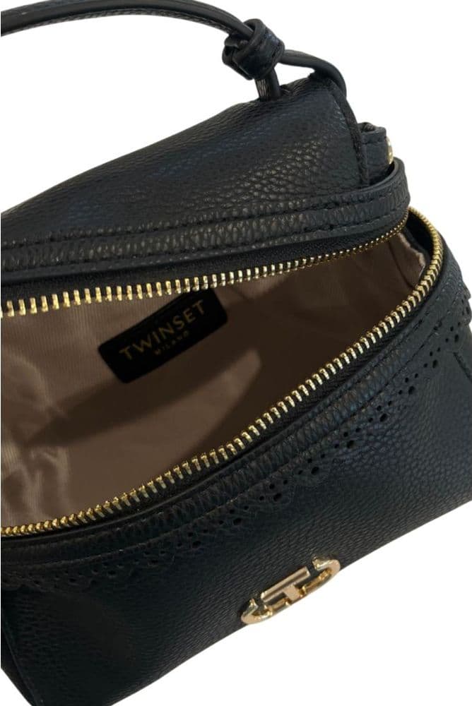 Twinset Black PU Women's Handbag - 6