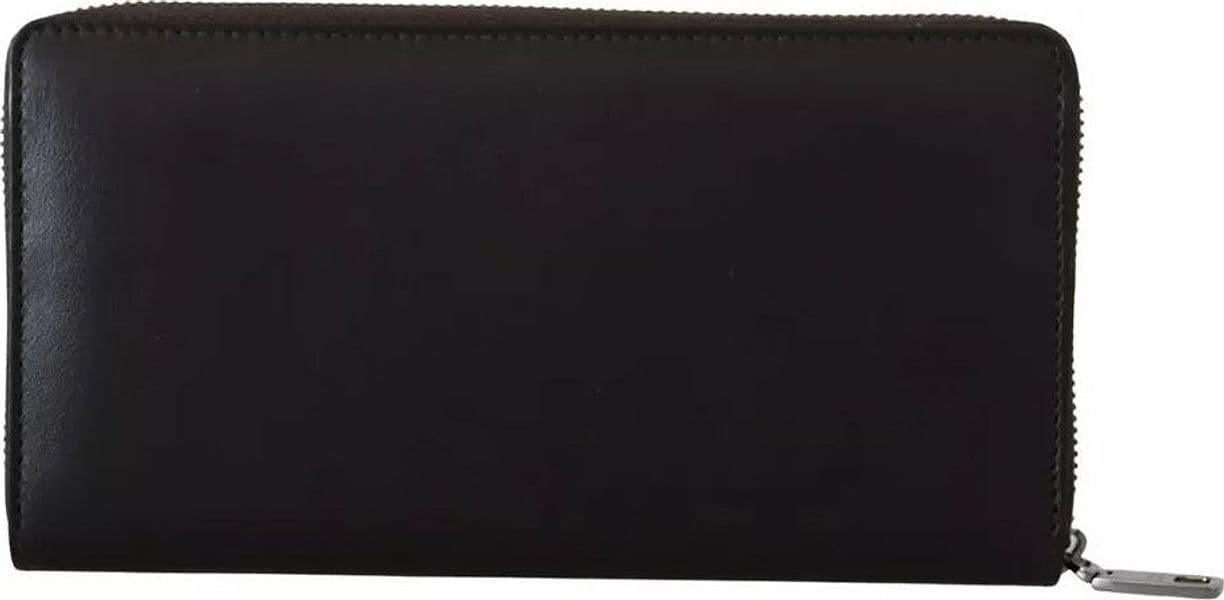 Dolce & Gabbana Brown Exotic Leather Zip Around Continental Clutch Wallet - 6