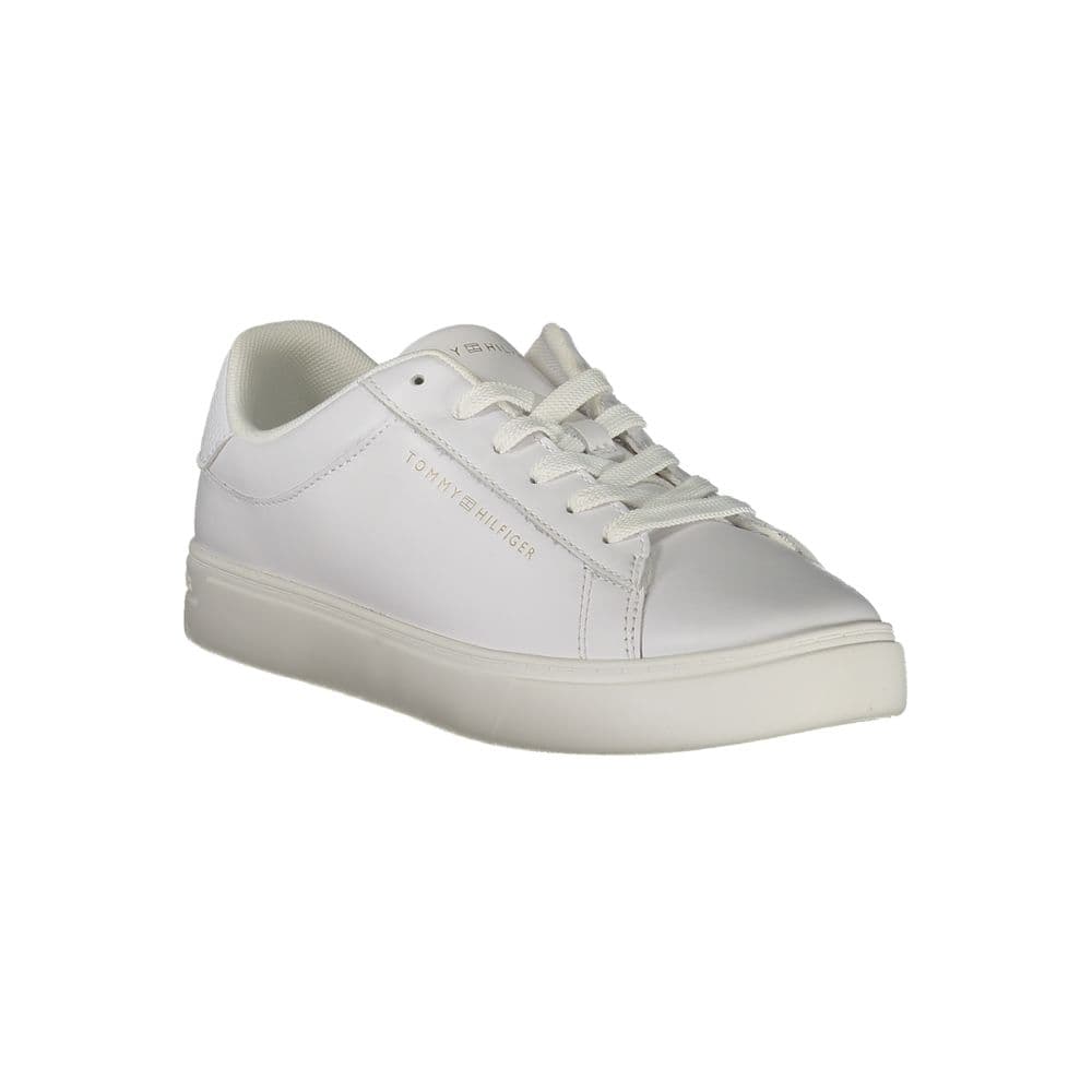 Tommy Hilfiger Bianco Polyurethane Women Sneaker - 2