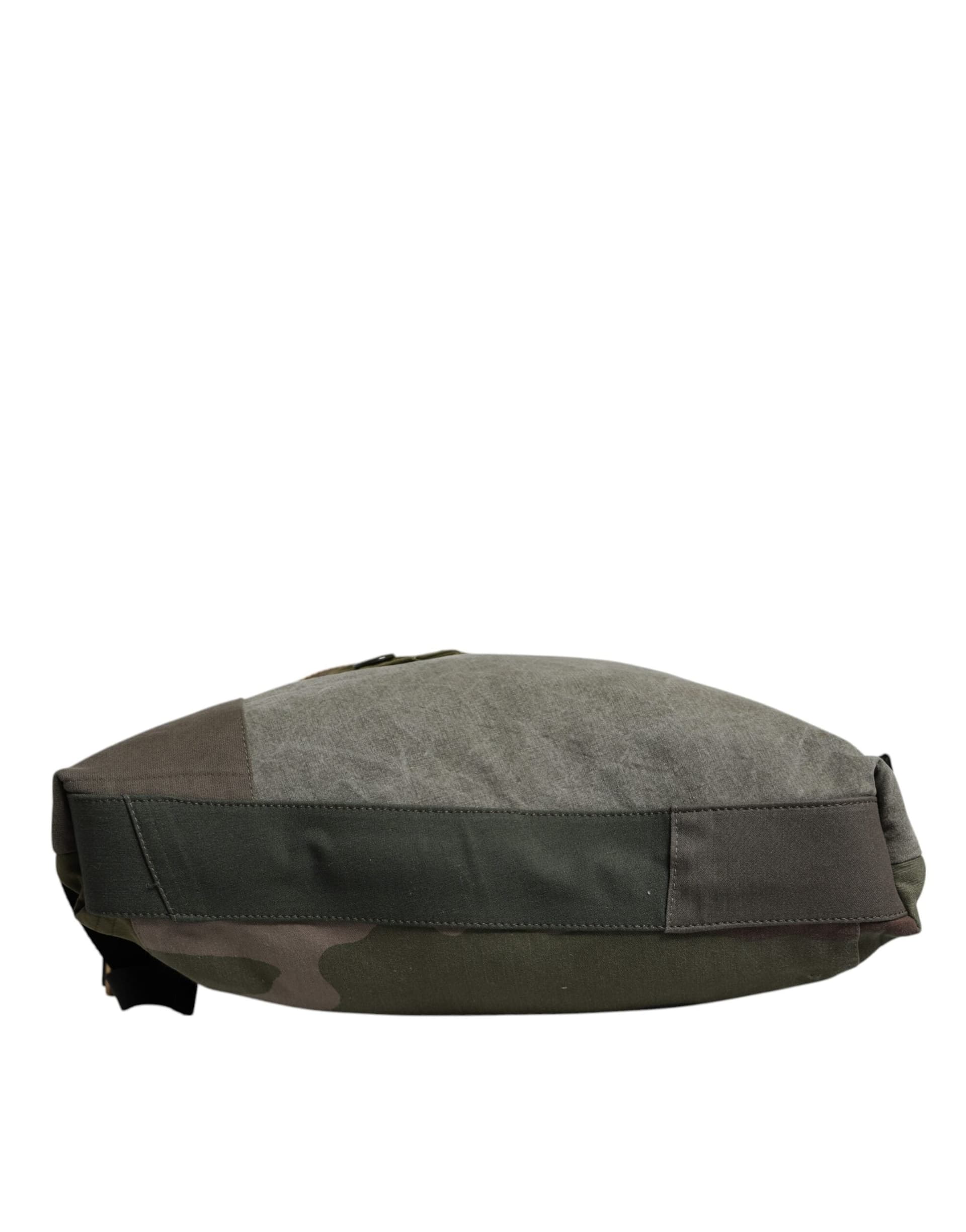 Dolce & Gabbana Military Green Patchwork Rucksack Backpack Bag - 7