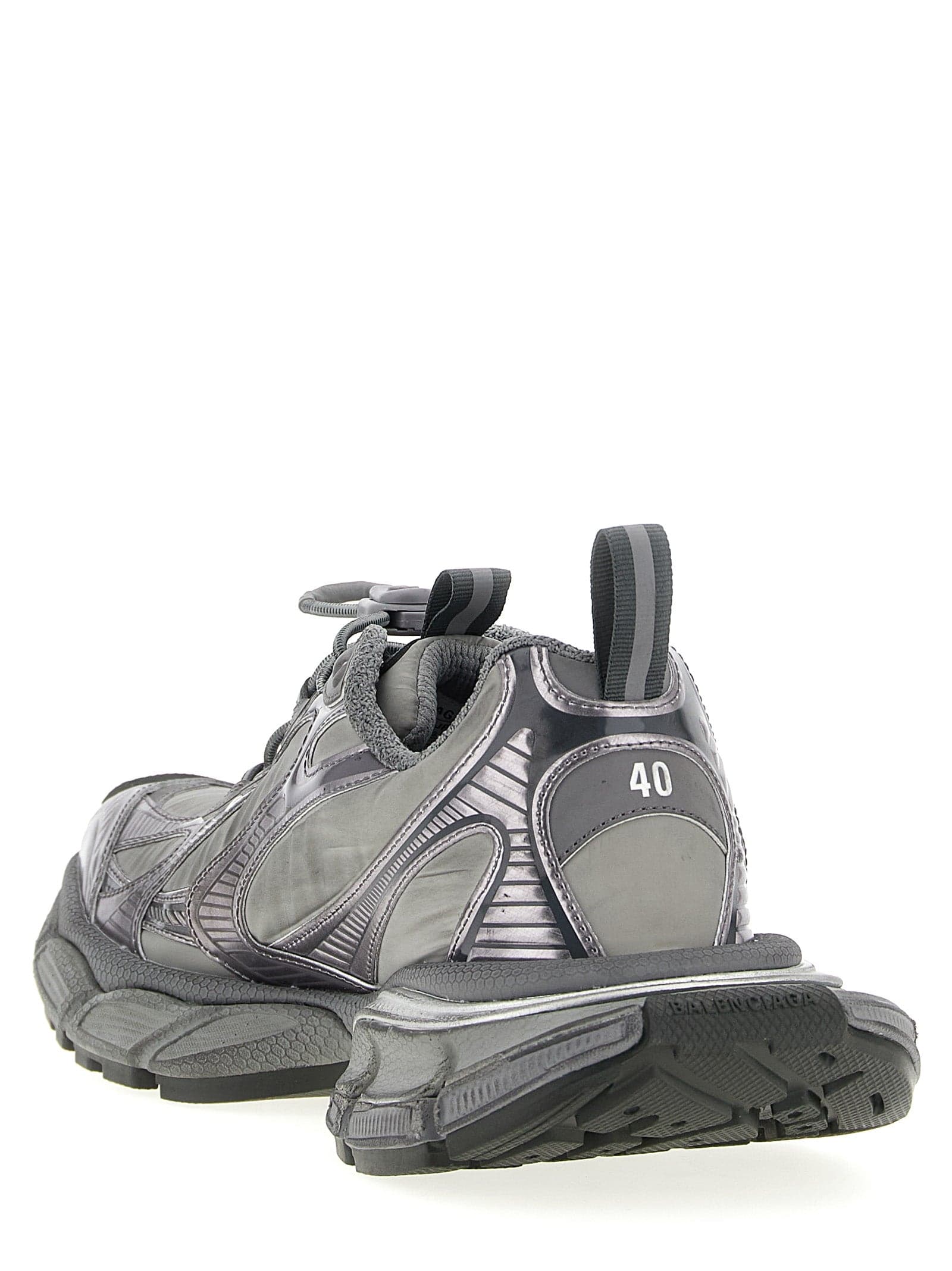 Balenciaga Gray Polyester Athletic Sneakers - 3