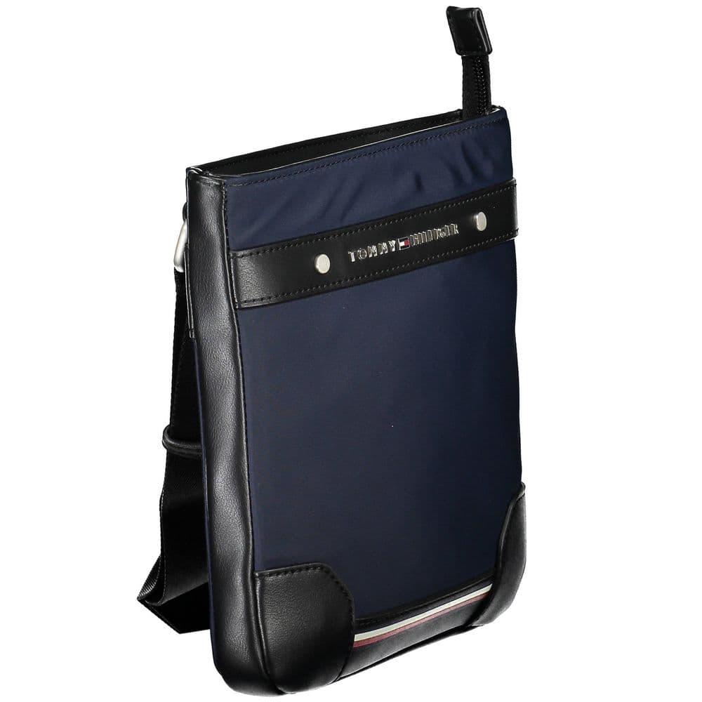 Tommy Hilfiger Blue Polyurethane Men's Shoulder Bag - 3