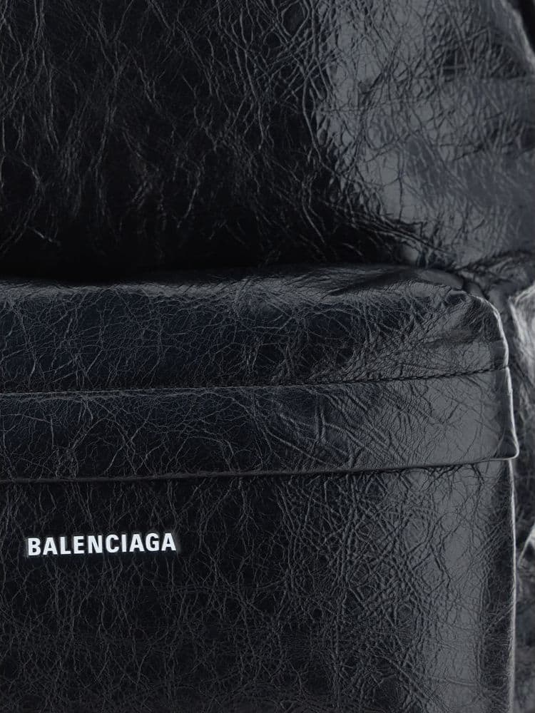 Balenciaga Black Lamb Ovis Aries Aries Backpack - 3