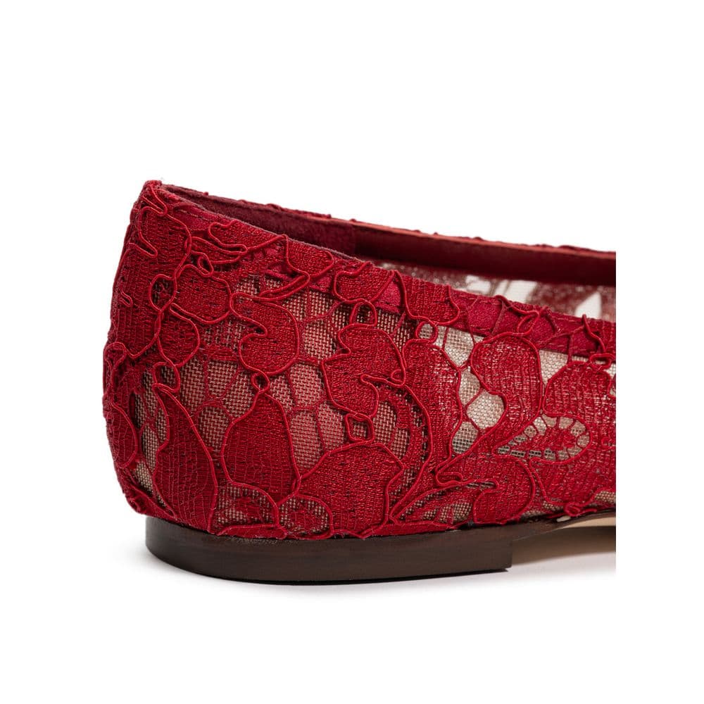 Dolce & Gabbana Red Viscose Ballet Flats - 5