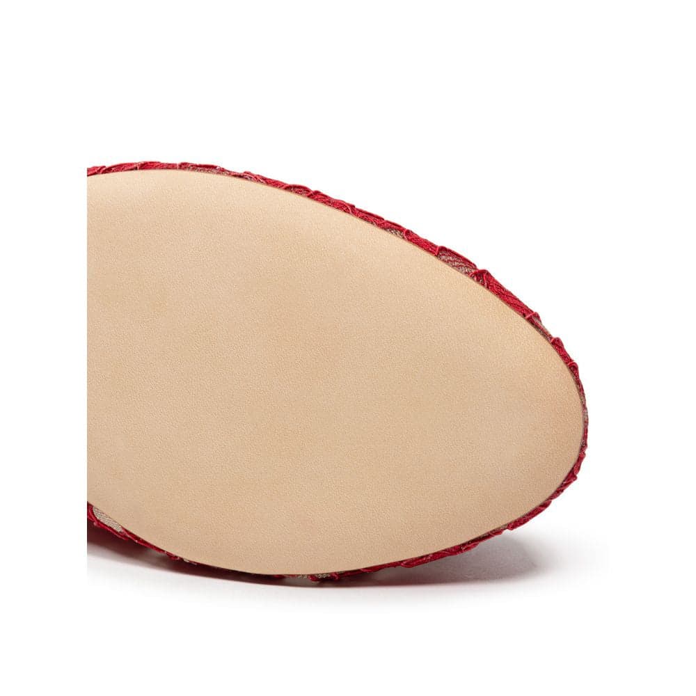 Dolce & Gabbana Red Viscose Ballet Flats - 6