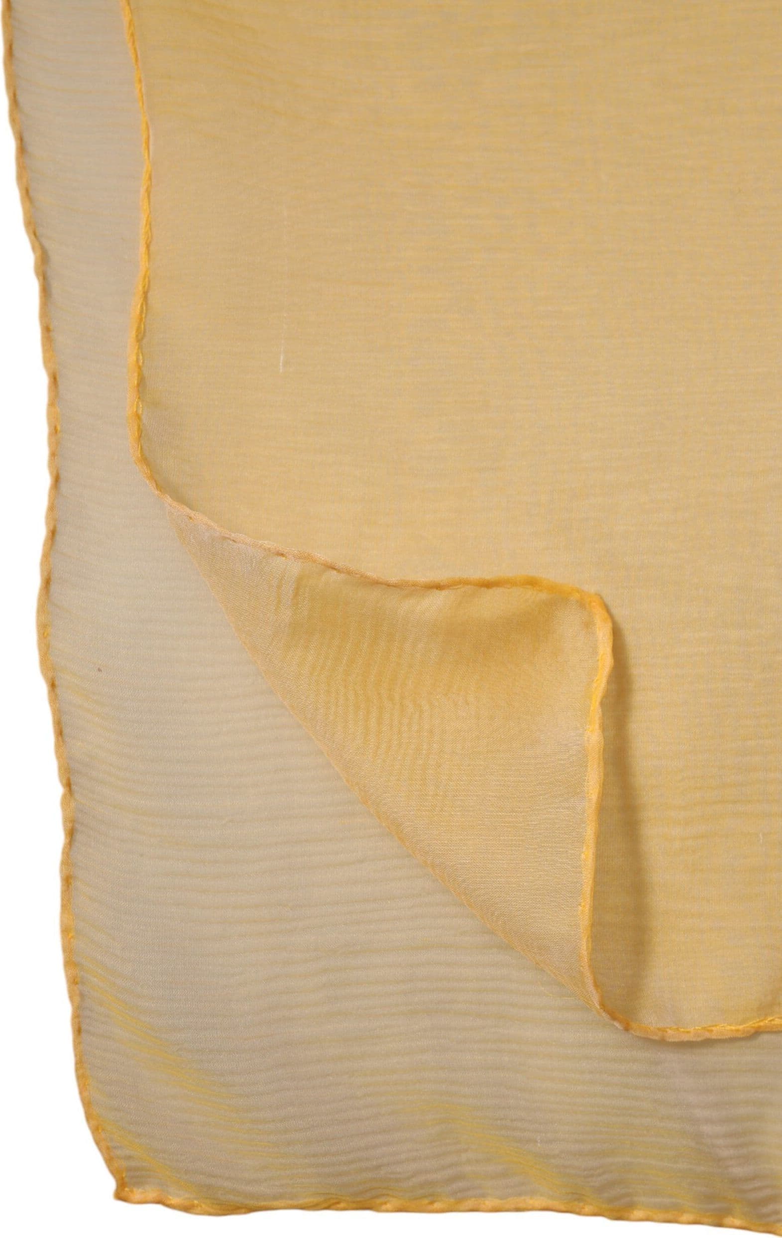 Dolce & Gabbana Yellow Silk Rectangle Wrap Shawl Scarf - 6