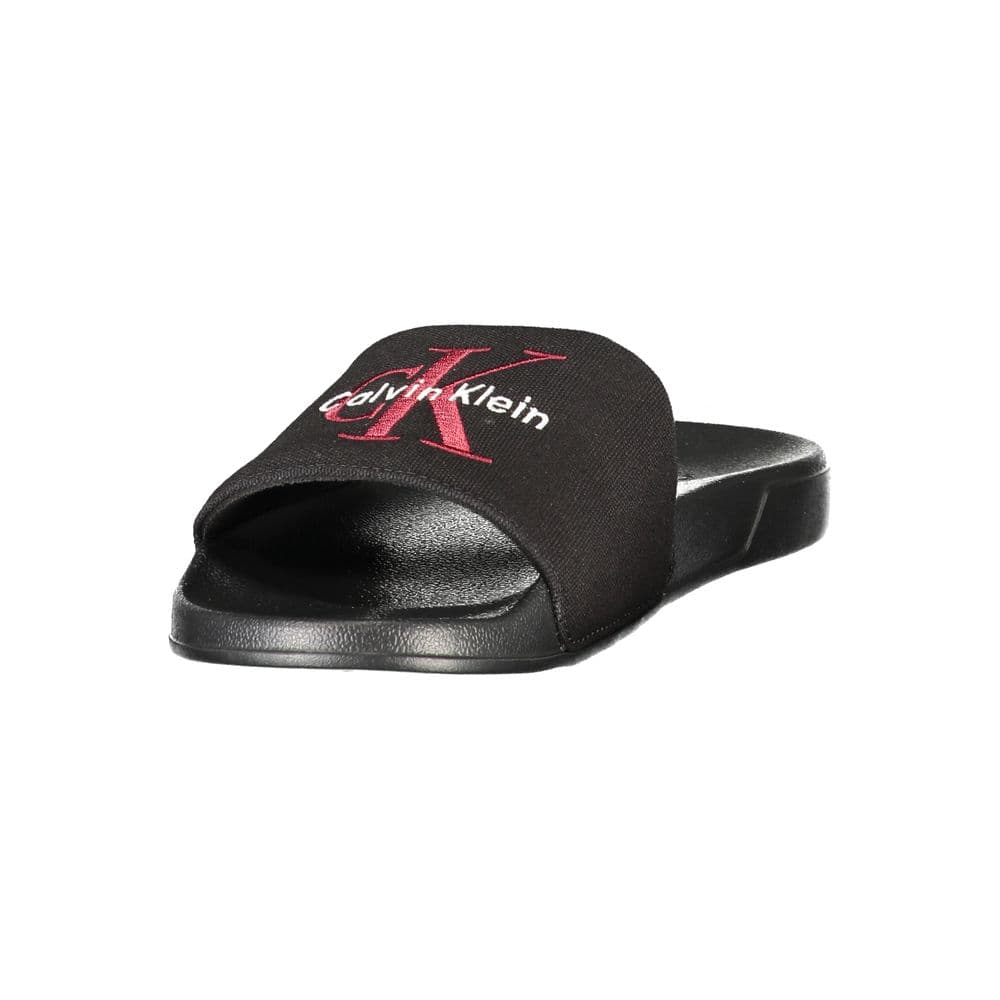 Calvin Klein Black Polyester Men's Slipper - 3