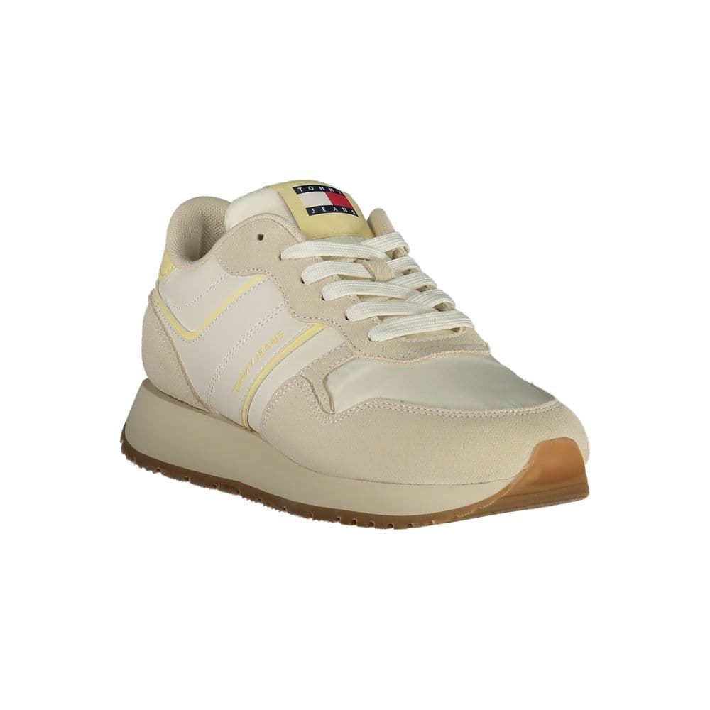 Tommy Hilfiger Beige Polyurethane Women Sneaker - 2