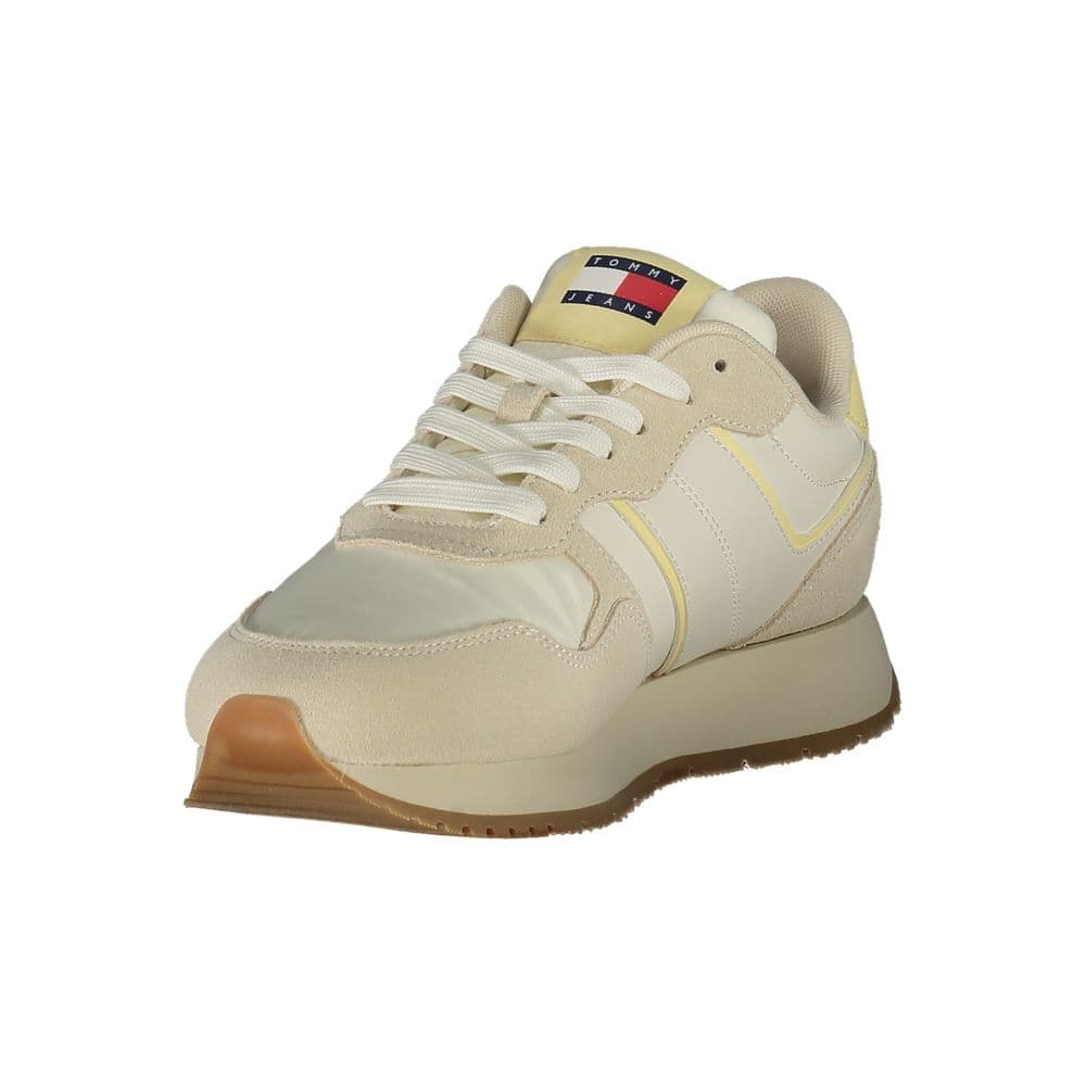 Tommy Hilfiger Beige Polyurethane Women Sneaker - 3
