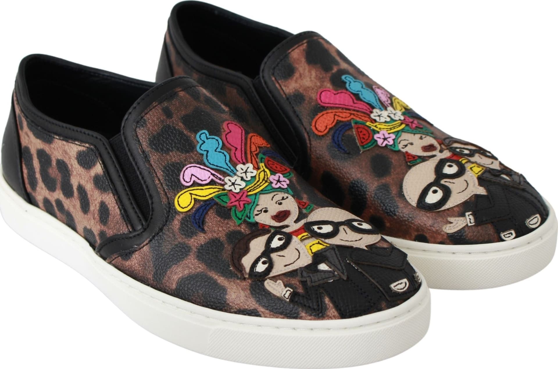 Dolce & Gabbana Leather Leopard #dgfamily Loafers Shoes - 2