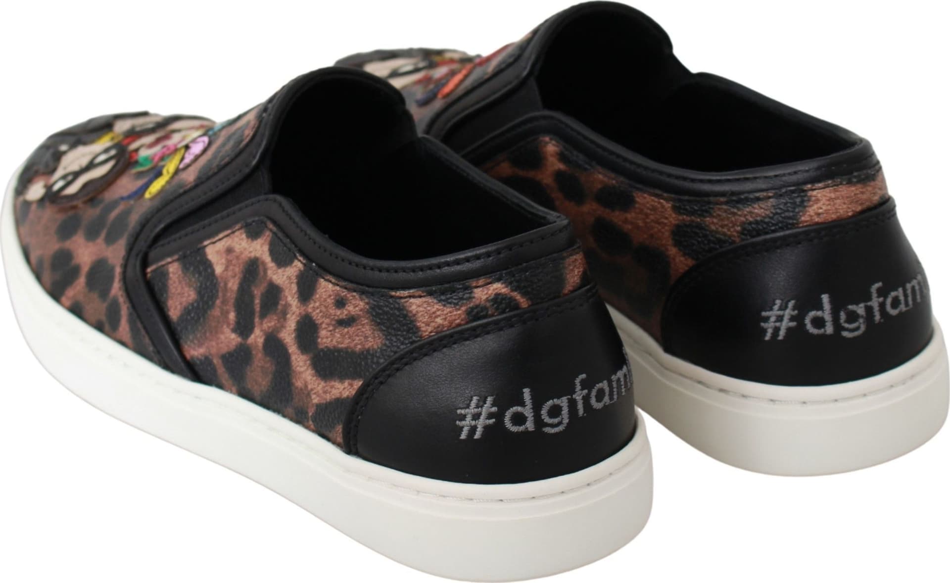 Dolce & Gabbana Leather Leopard #dgfamily Loafers Shoes - 3