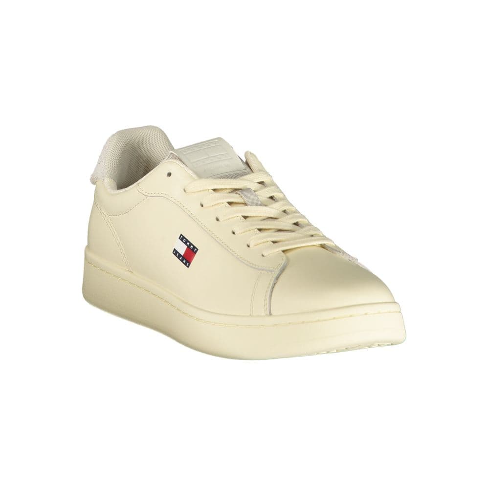 Tommy Hilfiger White Polyurethane Men's Sneaker - 2