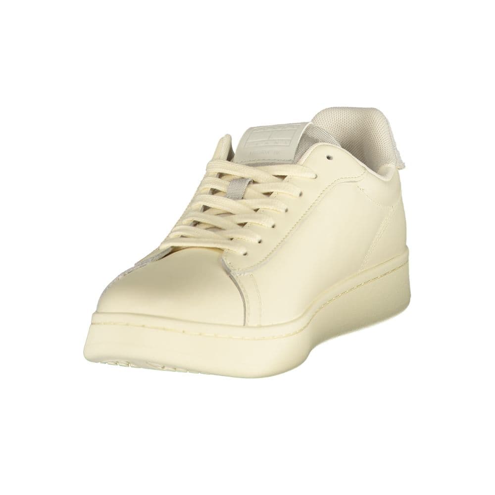 Tommy Hilfiger White Polyurethane Men's Sneaker - 3