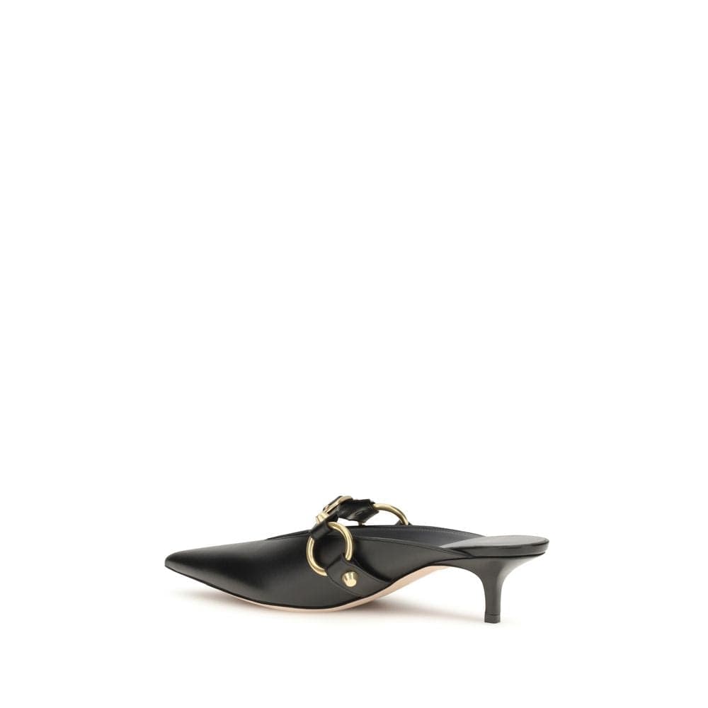 Balenciaga Black Calf Leather Bos Taurus Mules - 3