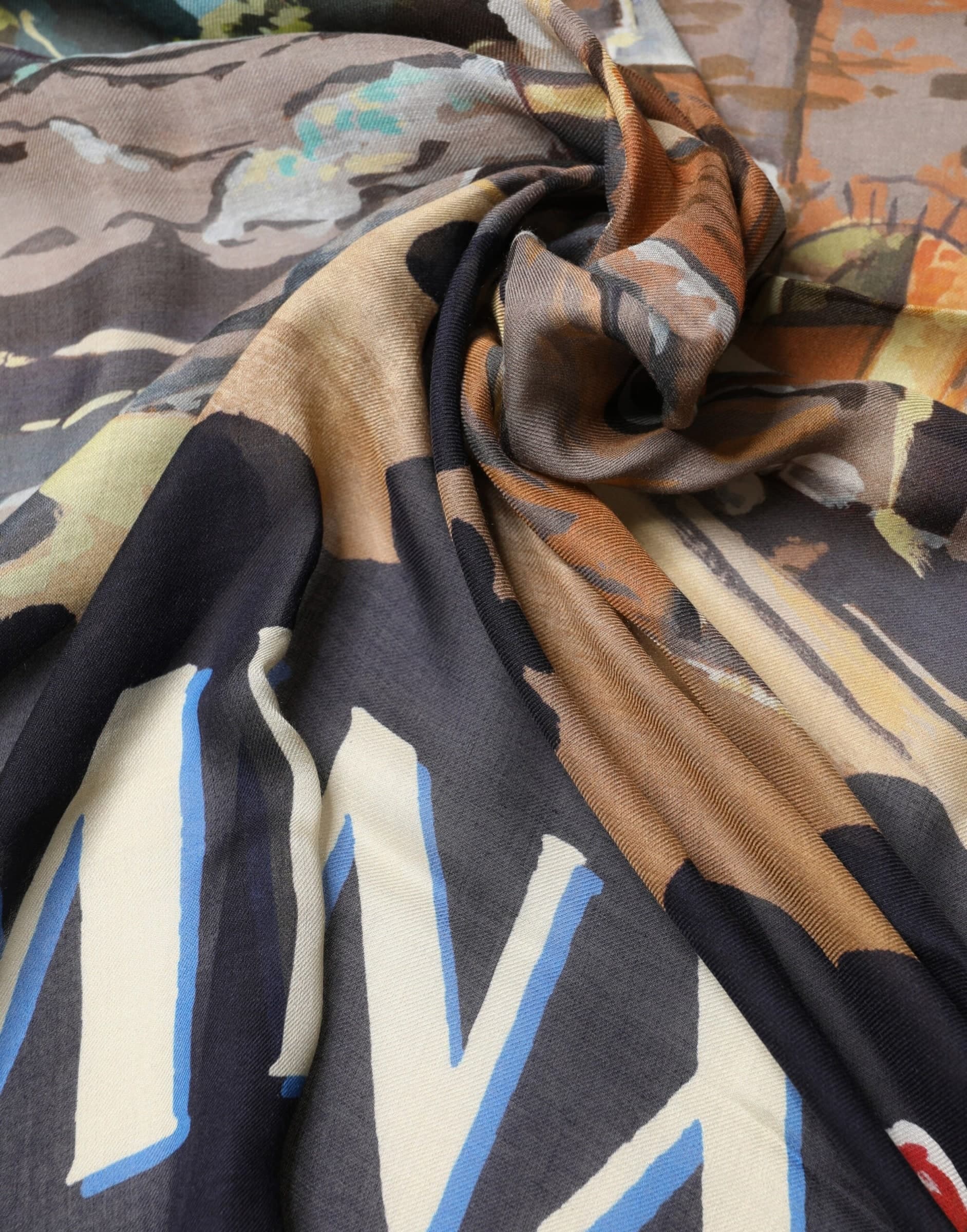 Dolce & Gabbana Multicolor Taormina Modal Shawl 130cm x 130cm  Men Scarf - 4