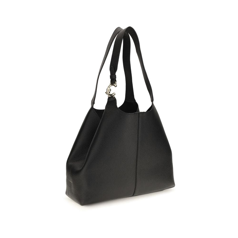 Coccinelle Black Calf Leather Bos Taurus Shoulder Bag - 2