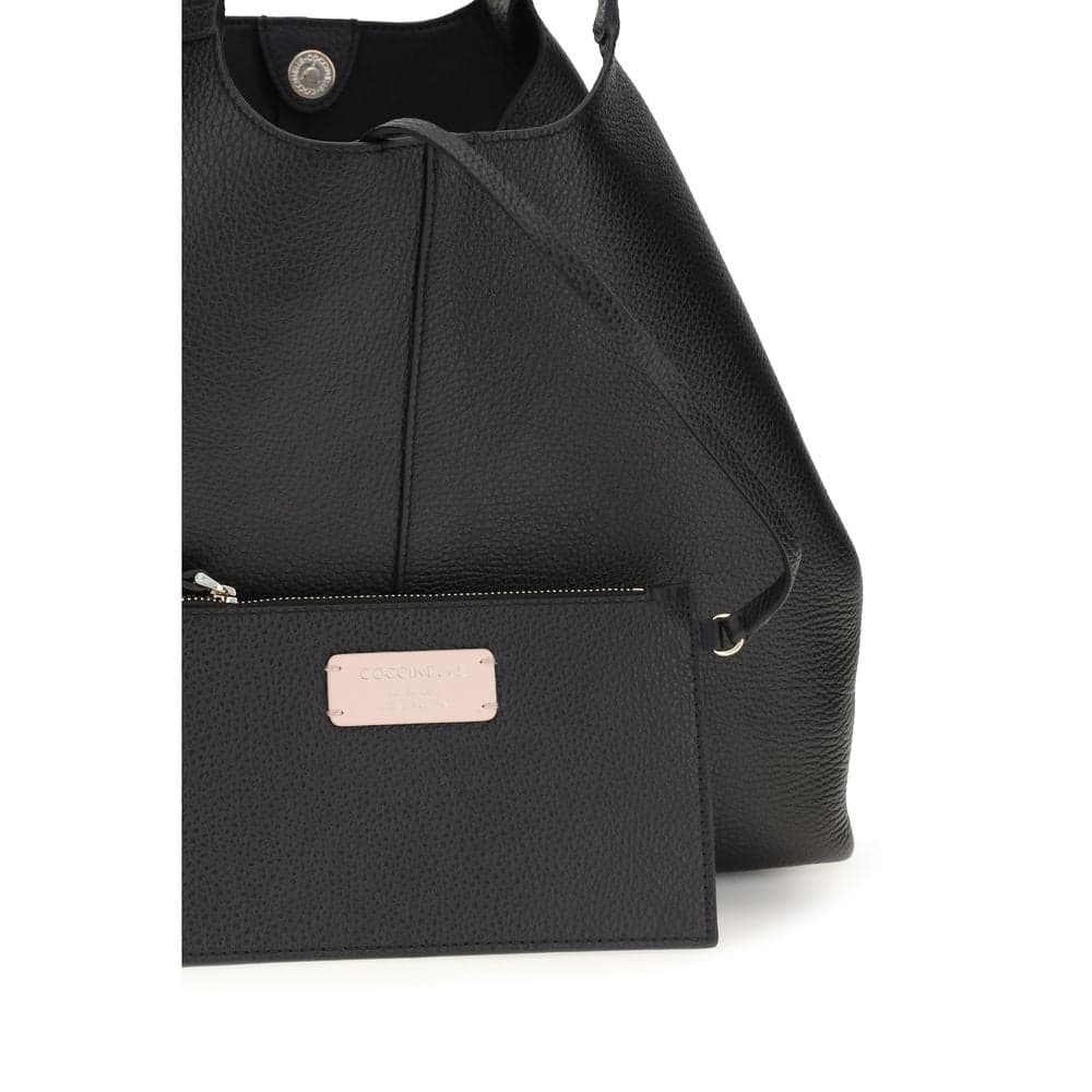 Coccinelle Black Calf Leather Bos Taurus Shoulder Bag - 4