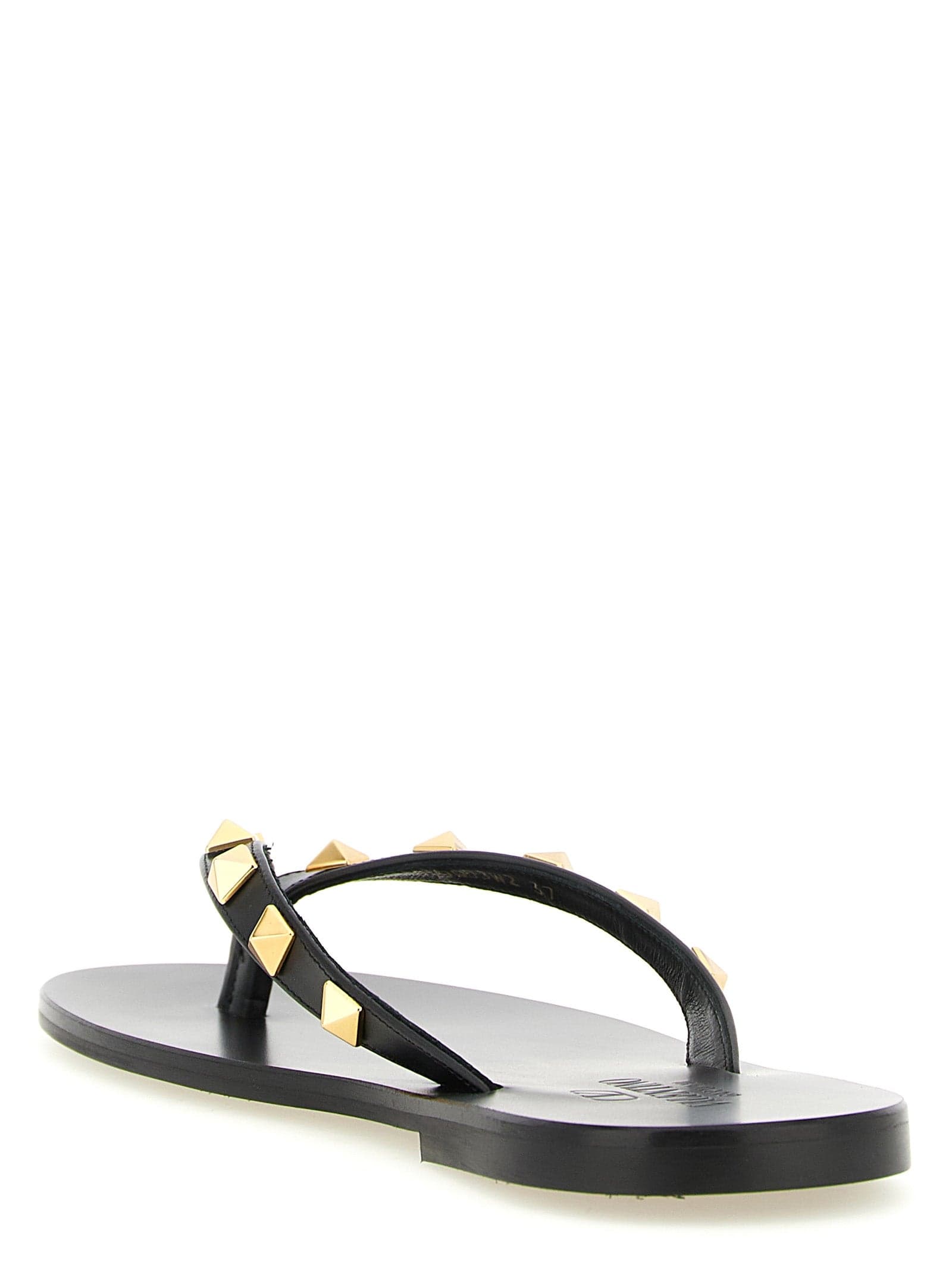 Valentino Garavani Black Calfskin Slides - 3