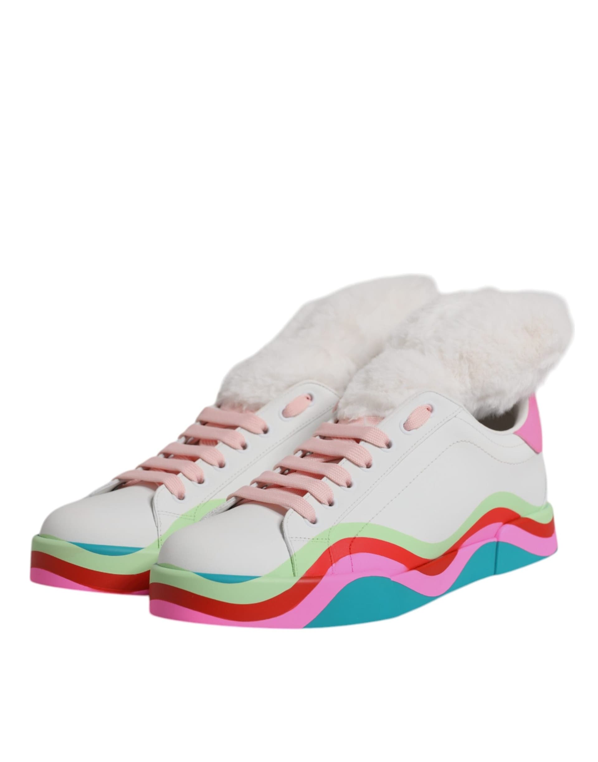 Dolce & Gabbana Multicolor Low Top Trainers Sneakers Shoes - 3