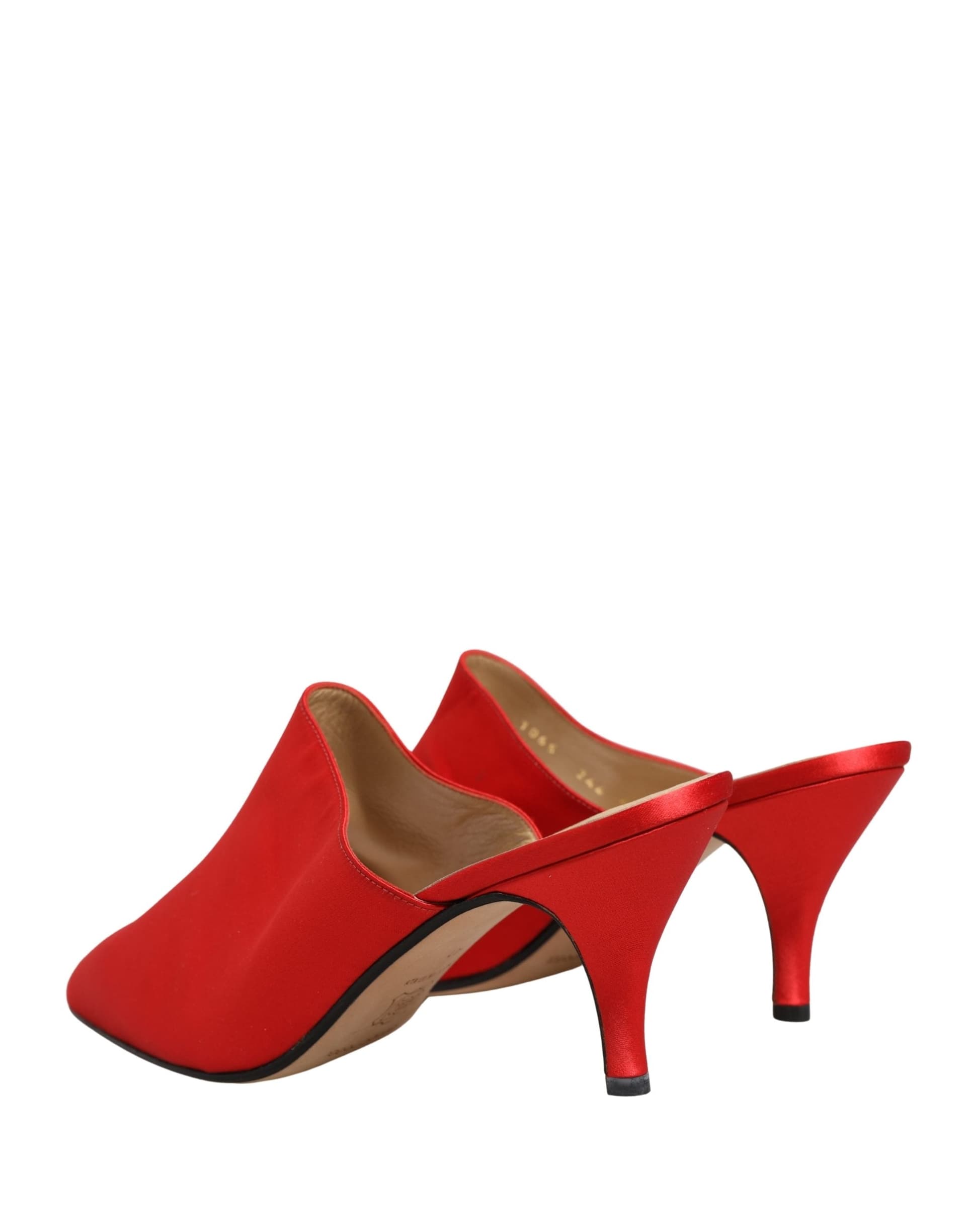 Dolce & Gabbana Red Suede Heel Mule Shoes - 4