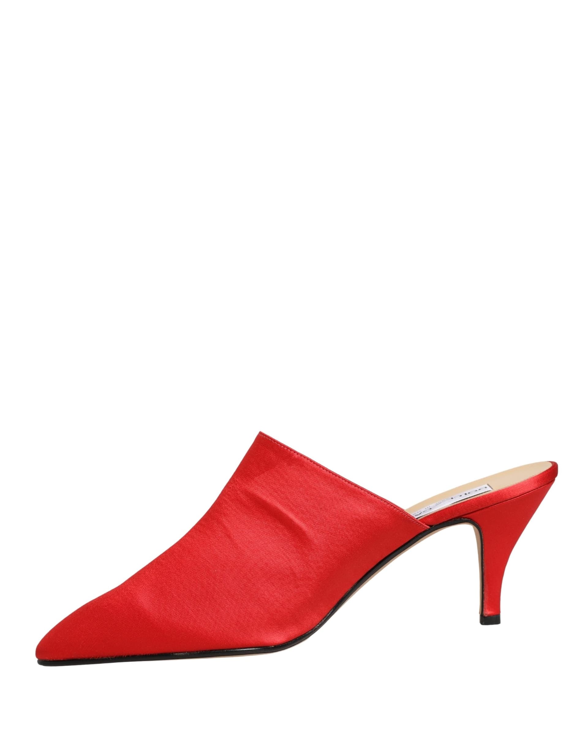 Dolce & Gabbana Red Suede Heel Mule Shoes - 5