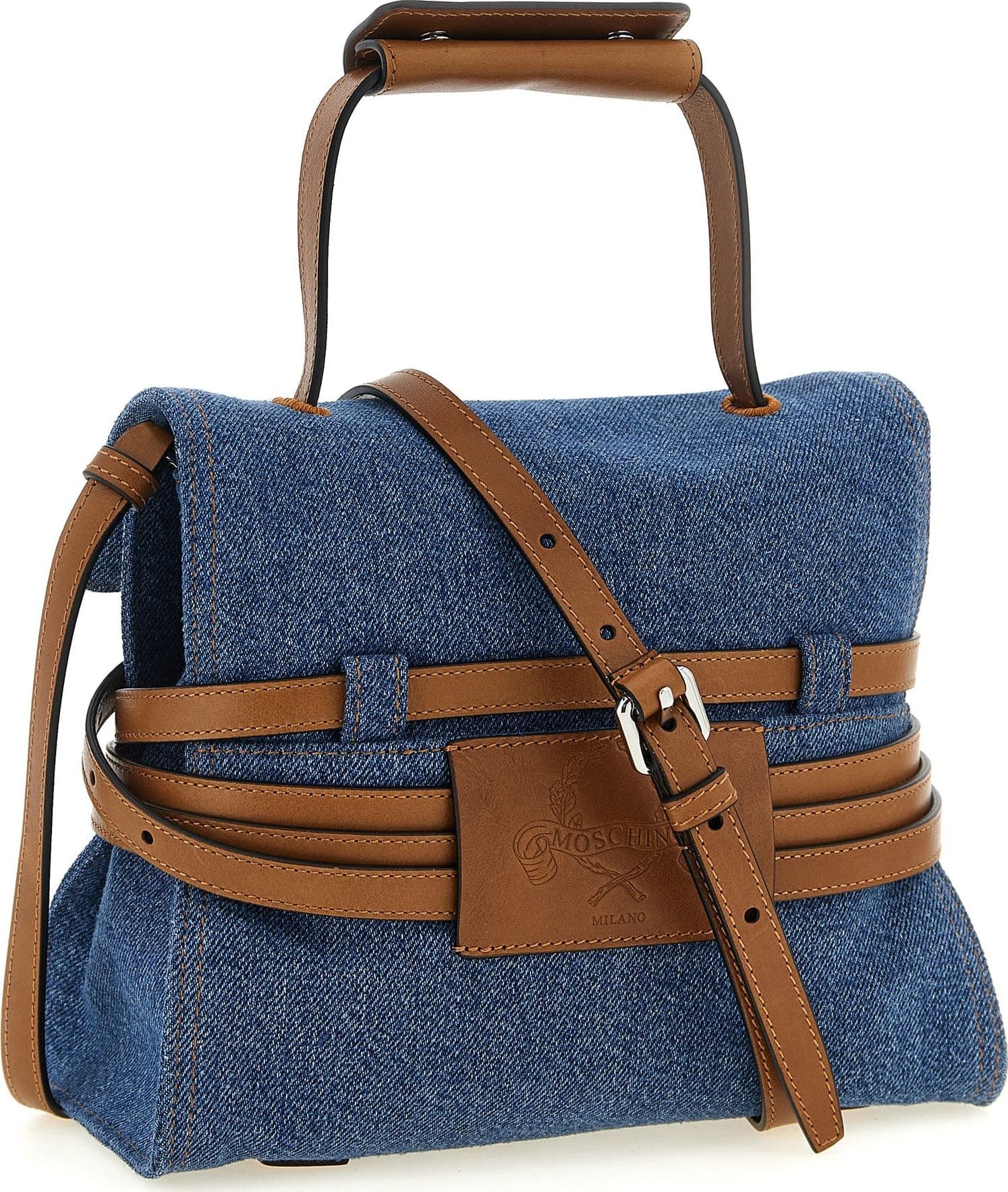 Moschino Blue Cotton Handbag - 2
