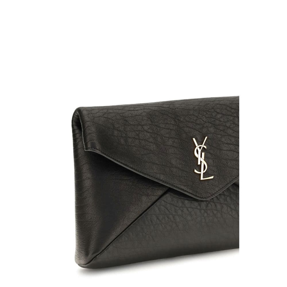 Saint Laurent Black Lamb Ovis Aries Aries Wallet - 4
