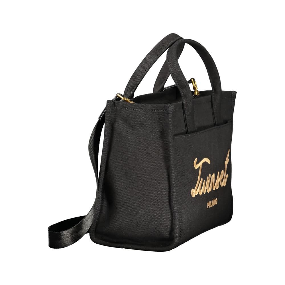 Twinset Nero Cotton Women Tote - 3