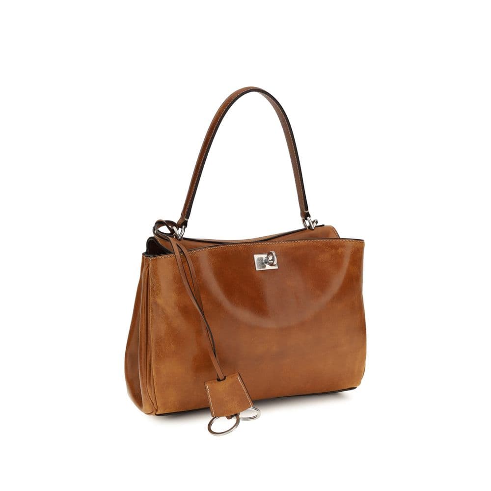 Balenciaga Brown Lamb Ovis Aries Aries Handbag - 2