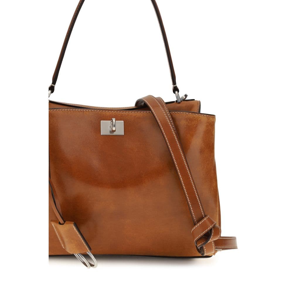 Balenciaga Brown Lamb Ovis Aries Aries Handbag - 4