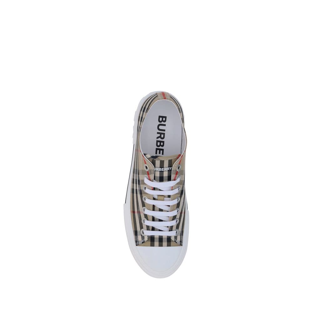 Burberry Brown Synthetic Low Top Sneakers - 4