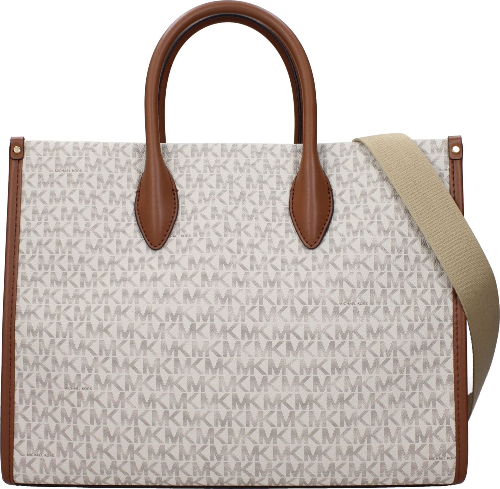 Michael Kors Beige Fabric Handbag - 3