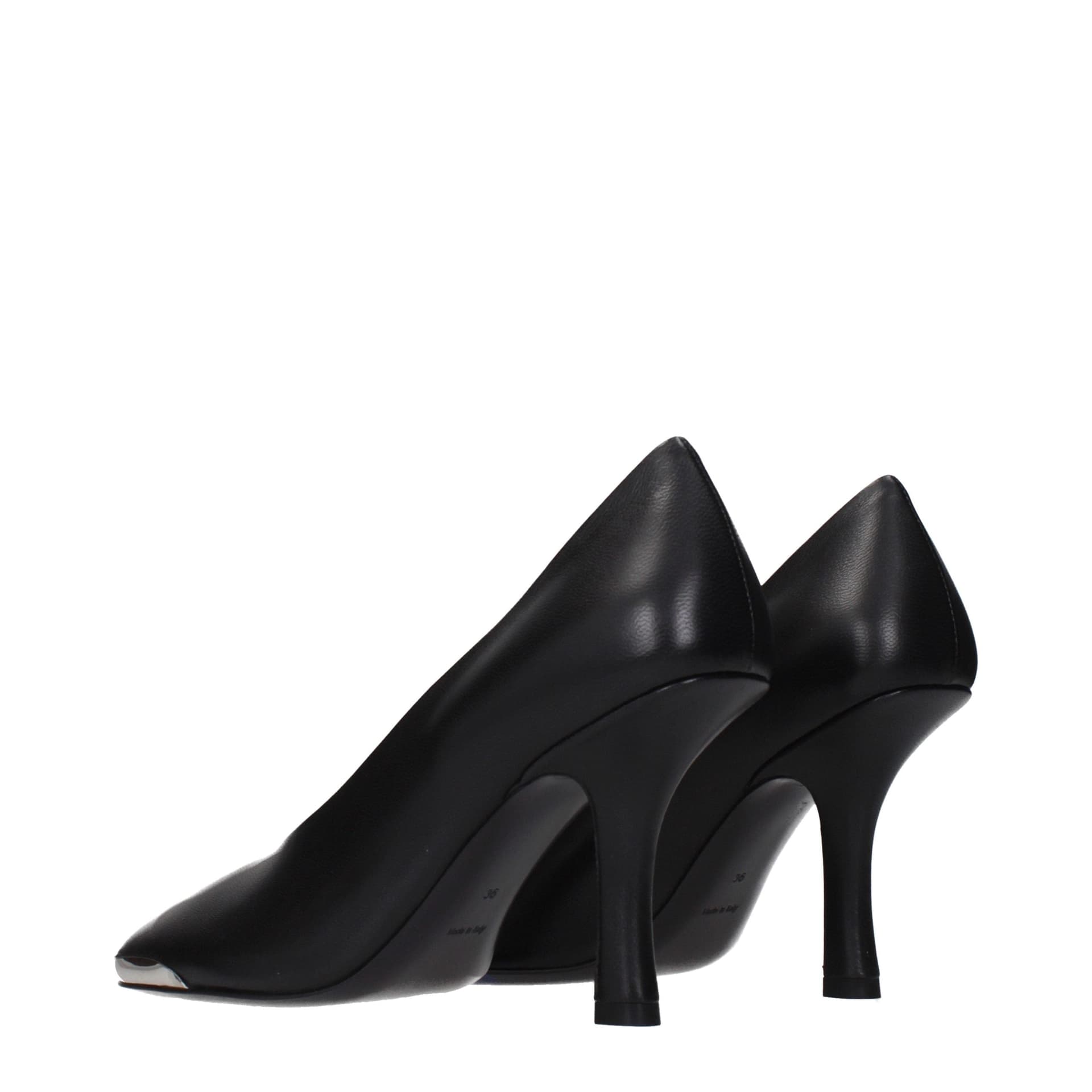 Burberry Black Leather High Heel Pumps - 4