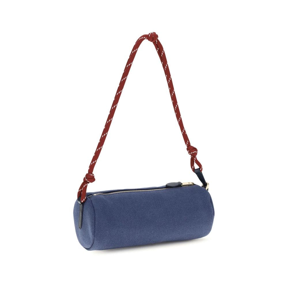 Miu Miu Blue Cotton Shoulder Bag - 3