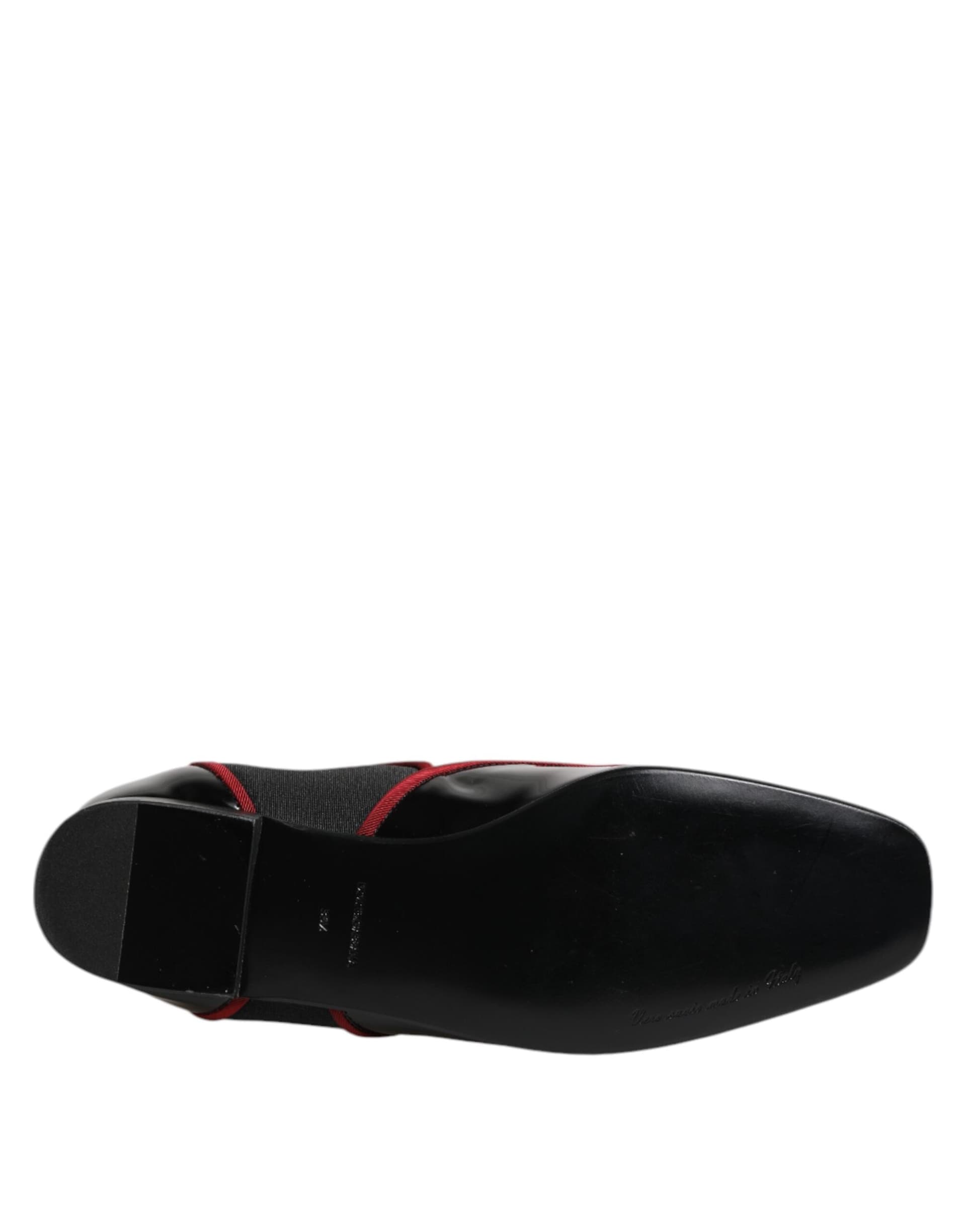 Dolce & Gabbana Black Jackie Buttoned Chelsea Boots Shoes - 8