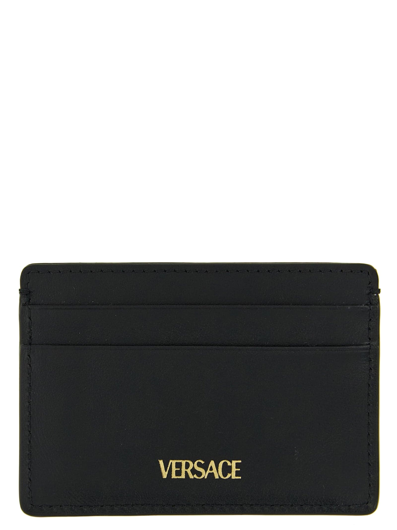 Versace Black Calfskin Cardholder - 2
